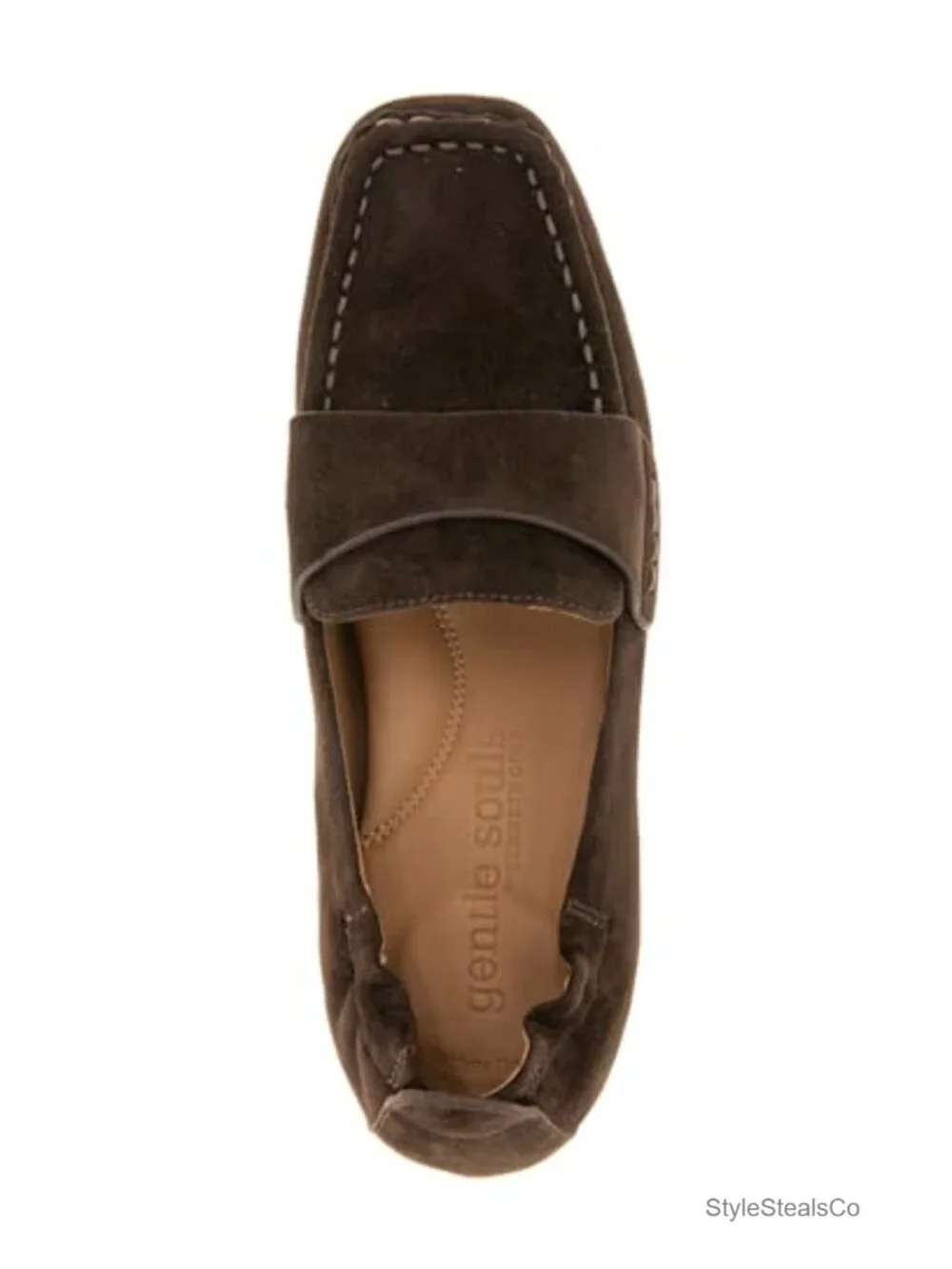 Breathable Leather Lining Loafers with PORON Cushioning